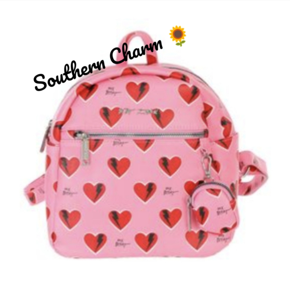 💋 Betsey ‼️Just In for Valentine's Day 💘  Heart Print Fashion Backpack
